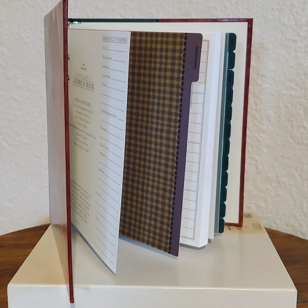 Hallmark Address Book Vintage Fall Edition New in Box!
